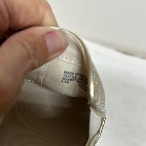 Michael Kors Gold Slip-On Loafers - Picture 10 of 13